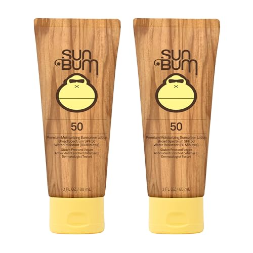 Buy now Sun Bum Original Spf 50 Sunscreen Lotion Vegan and Hawaii 104 Act Compliant (Octinoxate & Oxybenzone Free) Broad Spectrum Moisturizing UVA/UVB With Vitamin E 3 Ounce 2 Pack at indiglob india