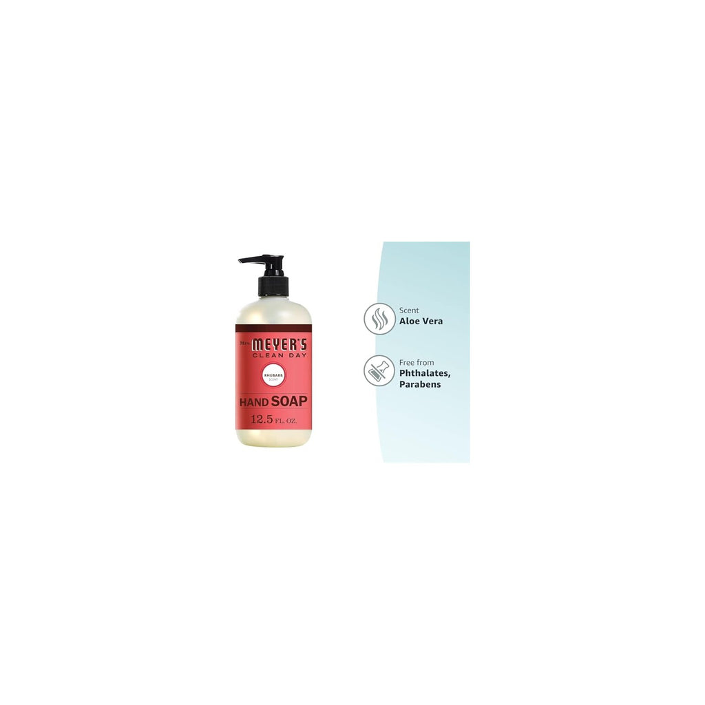 Buy now MRS. MEYER'S CLEAN DAY Hand Soap, Made with Essential Oils, Rhubarb, 12.5 fl. oz at indiglob india