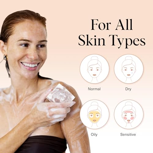 Buy now Kitsch Shea Butter Exfoliating Body Wash Bar â€“ Moisturizing Bar Soap & Gentle Soap Bar with Plant-Based Exfoliants â€“ Hydrates, Softens & Soothes Skin â€“ Paraben, Silicone & Sulfate-Free - 4 oz at indiglob india