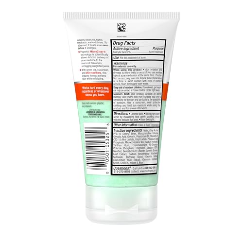 Buy now Neutrogena Oil-Free Acne Stress Control Power-Clear Scrub, 2% Salicylic Acid for Acne-Prone Skin, Exfoliating Daily Facial Scrub, 4.2 fl. oz at indiglob india