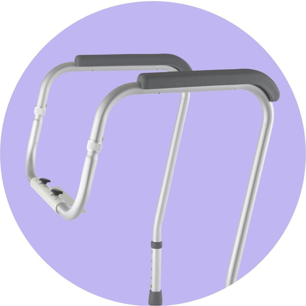 Buy now Medline Toilet Safety Rail For Seniors with Easy Installation, Height Adjustable Toilet Safety Frame, Bathroom Assist Rail with Armrests, Bathroom Safety, 250 lb. Weight Capacity at indiglob india