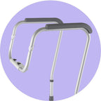Buy now Medline Toilet Safety Rail For Seniors with Easy Installation, Height Adjustable Toilet Safety Frame, Bathroom Assist Rail with Armrests, Bathroom Safety, 250 lb. Weight Capacity at indiglob india