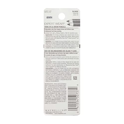 Buy now Maybelline Expert Eyes Brow And Eye Pencil, Blonde [107], 0.03 oz ( Pack of 4) at indiglob india