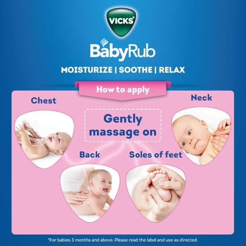 Buy now BabyRub Soothing Vapour Ointment for Babies (50 ml - 1.7 oz) + V4l Paper Napkin 125 Sheets Free at indiglob india