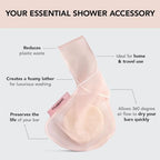 Buy now Kitsch Bar Soap Saver Bag â€“ Patented Mesh Bag Soap Holder for Shampoo and Conditioner Bars - Extends Use & Prevents Soggy Mess - Recycled Mesh Beauty Pouch, Eco-Friendly â€“ Blush at indiglob india