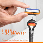 Buy now Gillette Fusion5 Razor Refills for Men, 8 Razor Blade Refills at indiglob india