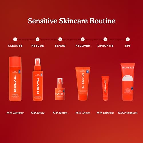 Buy now Tower 28 SOS Gel Facial Cleanser - Hydrating Face Wash + Makeup Remover for Sensitive Skin - Soothing + Gentle Face Cleanser with Aloe Vera, Oat Extract + Minerals - Fragrance-Free Skin Care (5 oz) at indiglob india