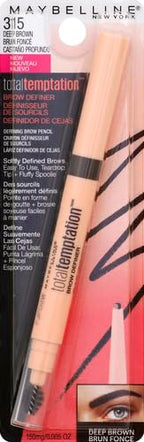 Buy now Maybelline Total Temptation Eyebrow Definer Pencil, Deep Brown, 1 Count at indiglob india