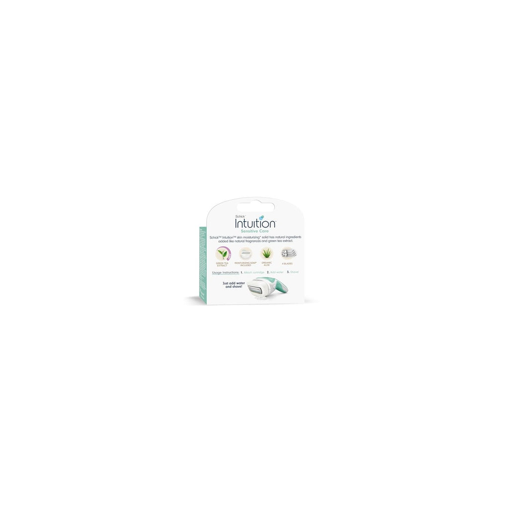 Buy now Schick Intuition Sensitive Care Razor Blade Refill Cartridges, 3 Count (Packaging may vary) at indiglob india