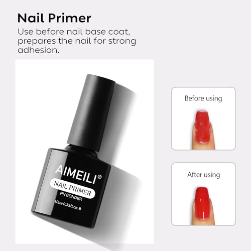 Buy now AIMEILI Nail Prep Bond Primer, U V LED Gel Foundation for Acrylic Powder and Builder Nail Gel at indiglob india