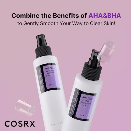 Buy now COSRX AHA/BHA Treatment Toner 5.07 fl.oz/ 150ml, Facial Exfoliating Spray for Whiteheads, Pores, & Uneven Skin, Korean Toner, Not Tested on Animals, Korean Skin Care at indiglob india