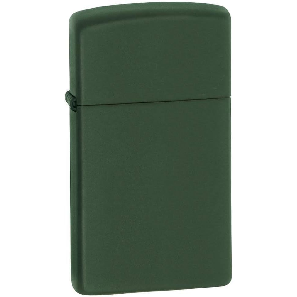 Buy now Zippo 218 Classic Black Matte Pocket Lighter Green Slim at indiglob india