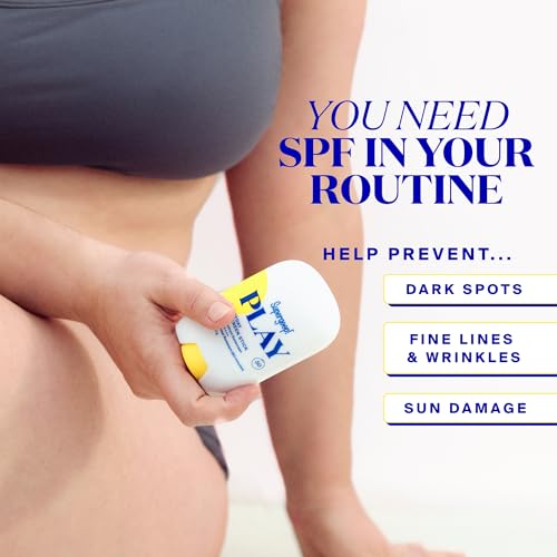 Buy now Supergoop! PLAY Everyday Sunscreen Stick SPF 50 - Lightweight, Non-Greasy Formula - Natural Finish - Fragrance Free - Water & Sweat Resistant - All Skin Types - 1.4 fl oz at indiglob india