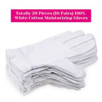 Buy now 100 Percent Cotton Gloves for Dry Hands Eczema, Selizo 10 Pairs White Cotton Gloves for Women Dry Hands Moisturizing Cosmetic Sensitive Irritated Skin Spa at indiglob india