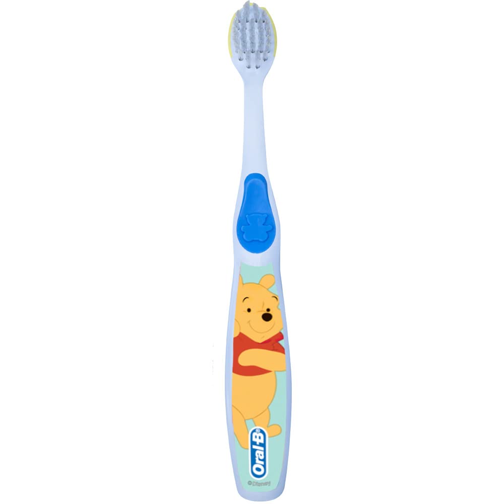 Buy now Oral-B Baby Manual Toothbrush, Pooh Characters, 0-3 Years Old, Extra Soft (Characters Vary) - Pack of 2 at indiglob india