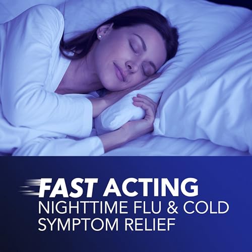 Buy now Vicks NyQuil Intense Flu Liquid, Over-the-Counter, Multi-Symptom, Nighttime Relief for Body Aches, Fever, Headache, Sore Throat, Sneezing, Runny Nose, and Cough, 6 Hour Relief, Cherry Flavor, 12 FL OZ at indiglob india