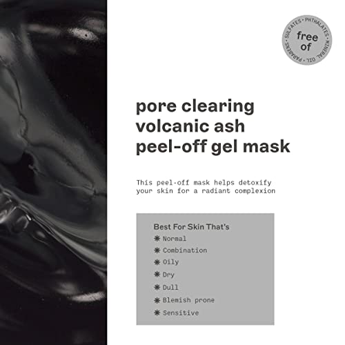 Buy now FREEMAN Pore Clearing Volcanic Ash Peel-Off Gel Facial Mask, Deep Cleansing, Removes Dirt From Pores, Not Over-Drying, Easy-to-use, For Men, 6 fl.oz./175 mL Tube at indiglob india