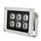 Buy now Infrared Illuminator, 850nm 6 LEDs 130 Feet 60 Degree Wide Angle IR Illuminator for Night Vision,Waterproof LED Infrared Light for CCTV Camera, Security Camera, No Power Adapter at indiglob india