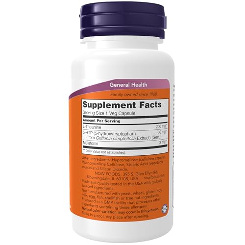 Buy now NOW Foods Supplements, Sleep Regimen 3-In-1, With Melatonin, 5-HTP and L-Theanine, Restful Sleep Blend*, 90 Veg Capsules at indiglob india