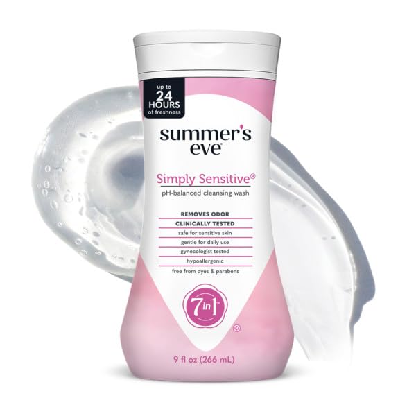 Buy now Summer's Eve Cleansing Wash | Simply Sensitive | 9 Ounce | pH-Balanced | Dermatologist & Gynecologist Tested at indiglob india