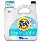 Buy now Tide Free and Gentle Odor Refresh Laundry Detergent Liquid, 94 Count, 132 fl oz, Hypoallergenic Laundry Detergent at indiglob india