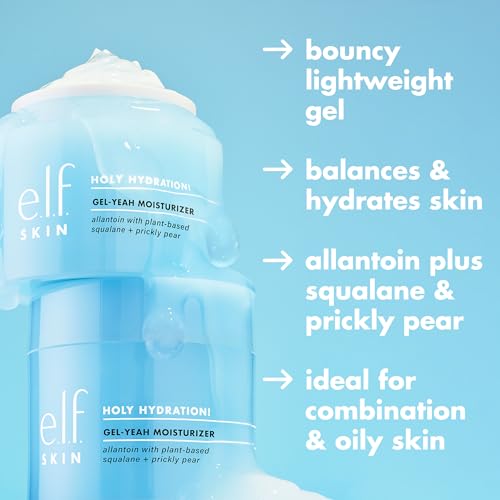Buy now e.l.f. SKIN Holy Hydration! Gel-Yeah Moisturizer, Lightweight Moisturizer For Plump, Hydrated Skin, Infused With Squalane, Vegan & Cruelty-free at indiglob india