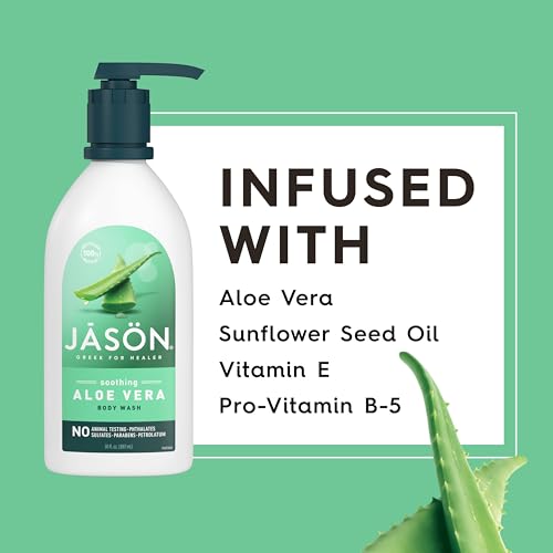 Buy now JASON Aloe Vera Soothing Body Wash, For a Gentle Feeling Clean, 30 Fluid Ounces at indiglob india