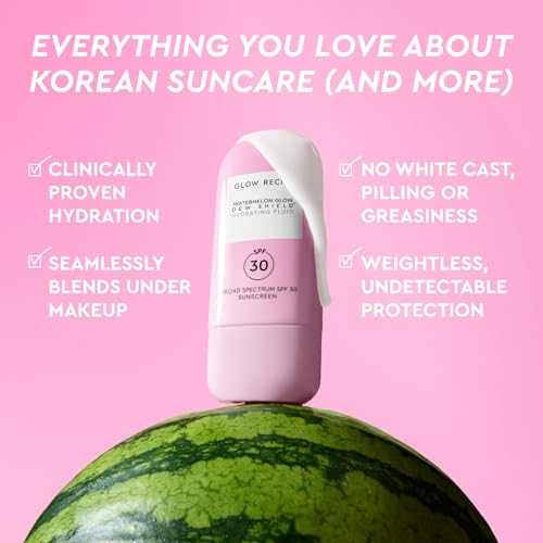 Buy now Glow Recipe Dew Shield Korean Face Sunscreen SPF 30 - Hydrating Moisturizer & Dewy, Lightweight Sunscreen - Formulated with Broad Spectrum UV Protection with No White Cast or Pilling (15ml) at indiglob india