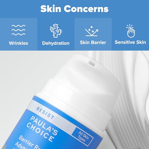 Buy now Paula's Choice RESIST Barrier Repair Advanced Face Moisturizer with Ceramides, Peptides, Deep Hydration Face Cream for Wrinkles, Anti-Aging for All Skin Types, Fragrance-Free, 1.7 Fl Oz at indiglob india