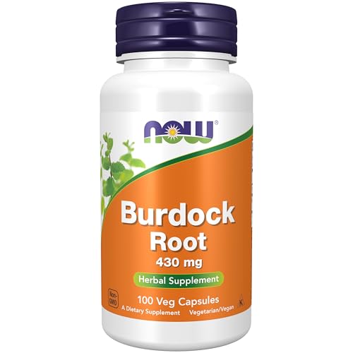 Buy now NOW Supplements, Burdock Root (Arctium lappa) 430 mg, Herbal Supplement, 100 Veg Capsules at indiglob india