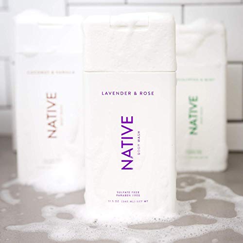 Buy now Native Body Wash 3 Pack - Natural Body Wash Women & Men - SLS & Paraben Free - Cucumber & Mint, Coconut & Vanilla, Lavender & Rose at indiglob india