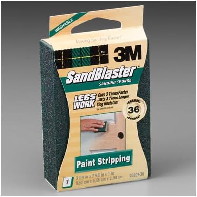 Buy now 3M 20908-150 SandBlaster Bare Surfaces Sponge, 150-Grit 36 Grit Stripping Sponge 36 Grit at indiglob india