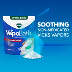 Buy now Vicks VapoBath, Bath Crystals, Soothing Non-Medicated Vicks Vapors, Refreshing Aromatherapy with Eucalyptus, Menthol, and Essential Oils, Bath Salts, 24oz at indiglob india
