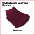 Buy now Revlon Super Lustrous Lipstick, Creamy Formula For Soft, Fuller-Looking Lips, Moisturized Feel, Black Cherry, 0.15 oz at indiglob india