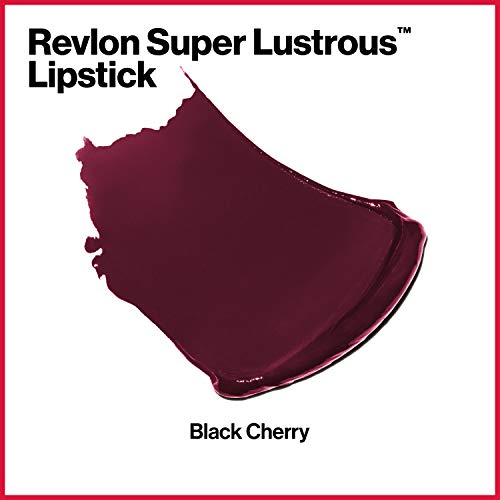 Buy now Revlon Super Lustrous Lipstick, Creamy Formula For Soft, Fuller-Looking Lips, Moisturized Feel, Black Cherry, 0.15 oz at indiglob india