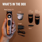 Buy now King C. Gillette Beard Trimmer PRO with 40 beard length settings in precise 0.5mm steps, cordless design & 1 trimmer, 1 brush, 2 combs, 1 charger and 1 T-blade at indiglob india