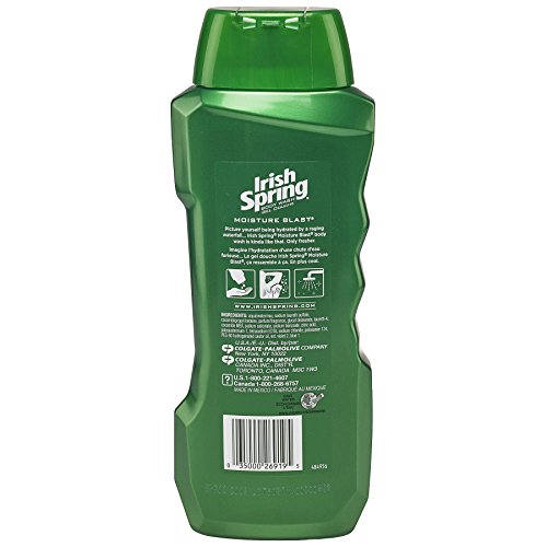 Buy now Irish Spring Body Wash, Moisture Blast, 18 fluid ounce, 4 Count (Pack of 1) at indiglob india