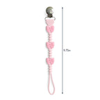 Itzy Ritzy Silicone Pacifier Clip, Binky Clip Holder for Babies (Pink Bows)
