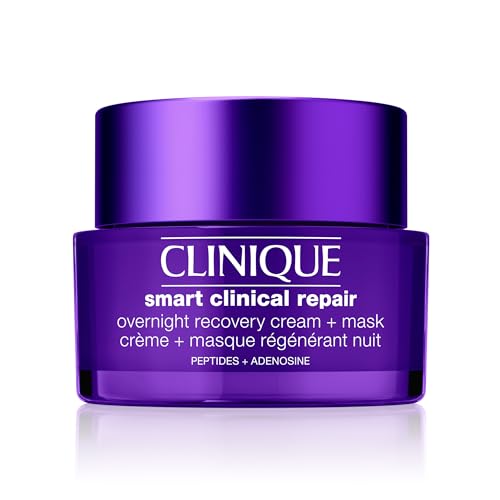 Buy now Clinique Smart Clinical Repair Anti Aging Overnight Recovery Face Cream + Mask For All Skin Types | With Hyaluronic Acid + Peptides | Hydrating | Repairs Lines + Wrinkles, 1.7 Fl Oz at indiglob india