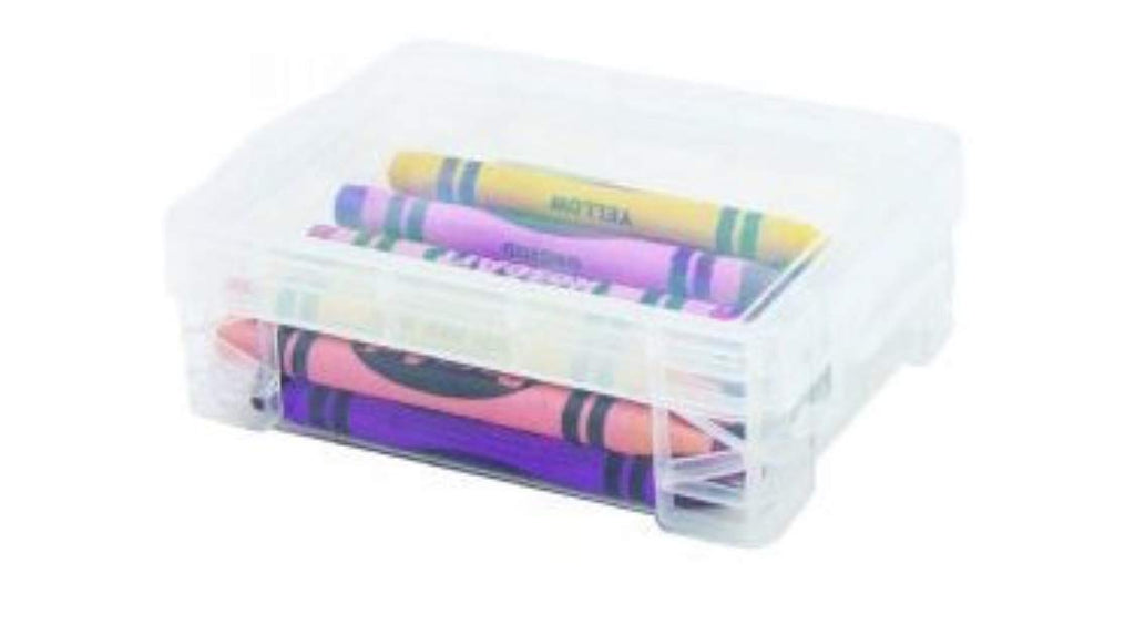 Stackable Crayon Box - Clear (4 Pack)