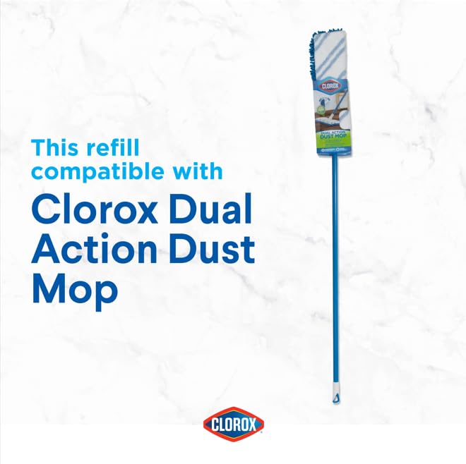 Buy now Clorox Ready Flip Spray Mop Machine-Washable Refill Pads, Blue/White at indiglob india