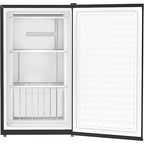 Buy now Honeywell Compact Upright Freezer, 3 Cubic Feet, Single Door Upright Freezer with Reversible Door, for Home, Dorms, Apartment, Office- Black at indiglob india