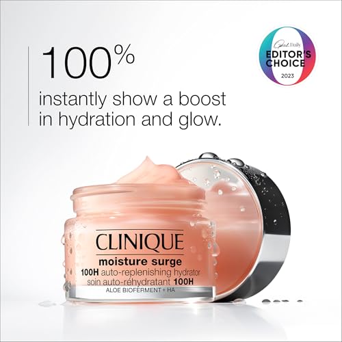 Buy now Clinique Hydration Heroes Gift Set | Moisture Surge 100H Moisturizer | Moisture Surge Overnight Mask | Lip Treatment | Hydrating + Glow | Includes 3 Travel Size Pieces at indiglob india