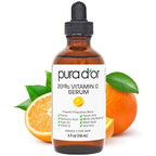 Buy now PURA D'OR 20% Vitamin C Facial Serum 4 Oz - Antioxidant Blend with Retinol, Hyaluronic Acid, Vitamin E & Ferulic Acid - Hydrating Lightweight Skincare Formula - Men and Women Daily Use Skin Care Plus at indiglob india