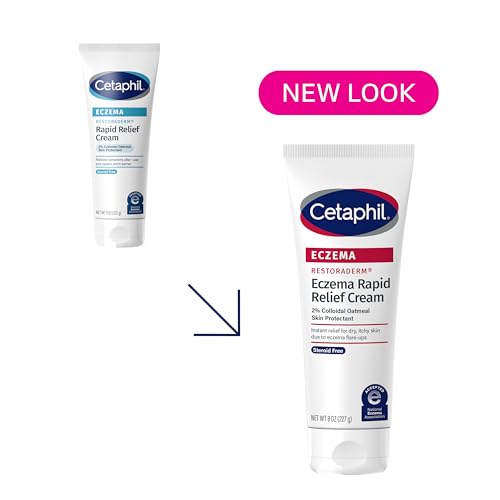 Buy now CETAPHIL ECZEMA RESTORADERM FLARE-UP RELIEF CREAM, For Eczema Prone Skin, 8 oz, Barrier Repair, 48 Hour Hydration, 2% Skin Protectant Colloidal Oatmeal, Steroid Free at indiglob india