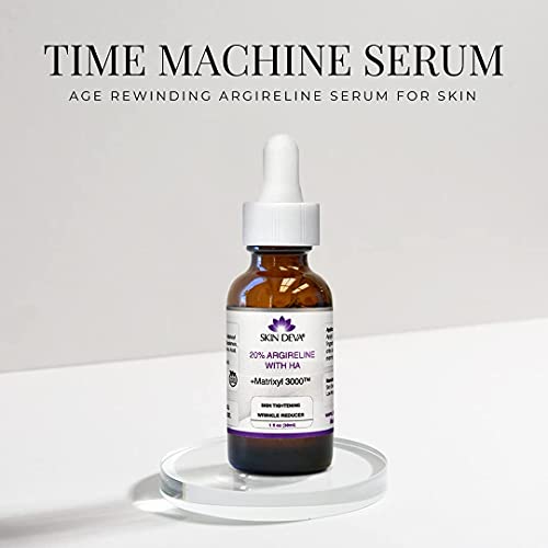 Buy now SKIN DEVA 20% Argireline Serum with Matrixyl 3000 Pure Hyaluronic Acid Serum For Face Deep Wrinkle Reducer Anti Aging Tones Skin and Stimulates Collagen Peptides Serum For Face at indiglob india