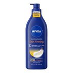 Buy now NIVEA Nourishing Hydration Skin Firming Body Lotion with Q10 and Vitamin C, 72-Hour Body Moisturizer for Dry to Very Dry Skin, 16.9 Fl Oz Pump Bottle at indiglob india