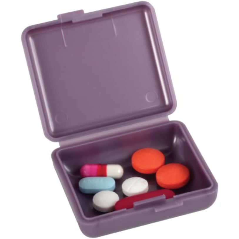 Buy now EZY DOSE Daily Travel Pill Organizer, Vitamin Organizer, Medicine Container, Portable Pill Box, Assorted Colors, 2-Pack at indiglob india