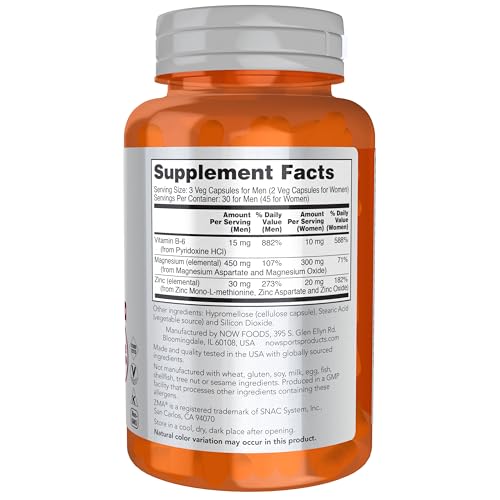 Buy now NOW Foods Sports Nutrition, ZMA (Zinc, Magnesium and Vitamin B-6), Enhanced Absorption, Sports Recovery*, 90 Capsules at indiglob india