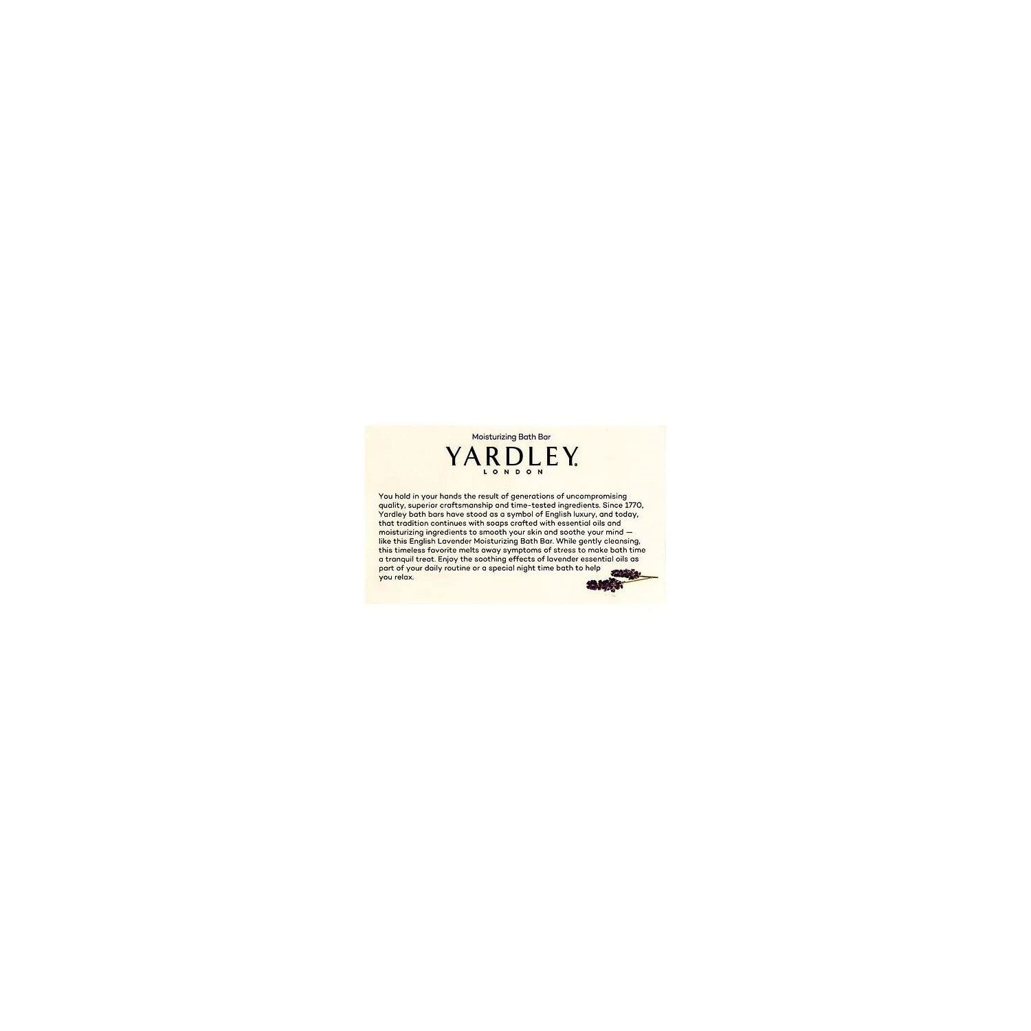 Buy now Yardley London English Lavender with Essential Oils Soap Bar, 4.25 oz Bar (Pack of 10) at indiglob india